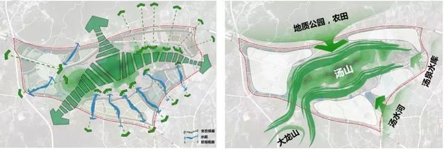 汤山矿坑公园矿山地貌图